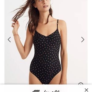 Madewell One-Piece Swimsuit in Fresh Strawberries
